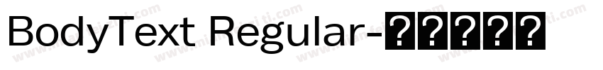 BodyText Regular字体转换